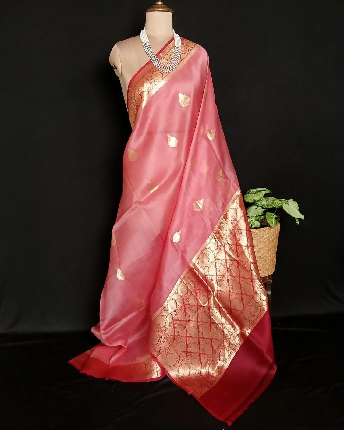 Pure Silk Organza Banarasi Saree - (PSOB0006)