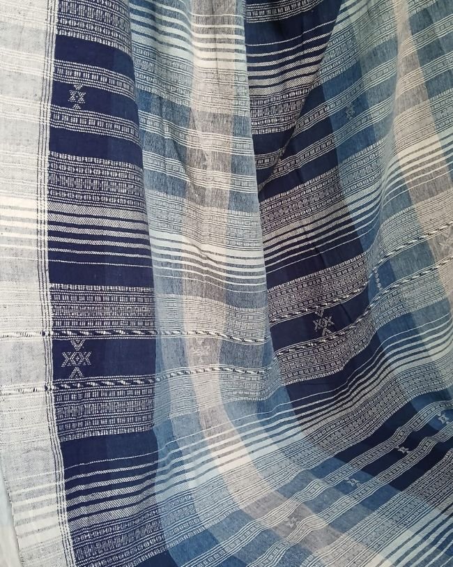 Bhujodi Saree Handwoven in Kala Cotton – (BHUJ0022) - Image 2