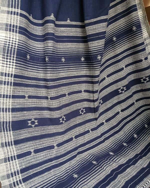 Bhujodi Saree Handwoven in Kala Cotton – (BHUJ0024) - Image 2
