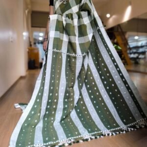 Bhujodi Saree Handwoven in Kala Cotton – (BHUJ0029)