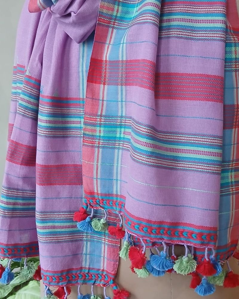 Bhujodi Cotton Stole – (BHST0005) - Image 2