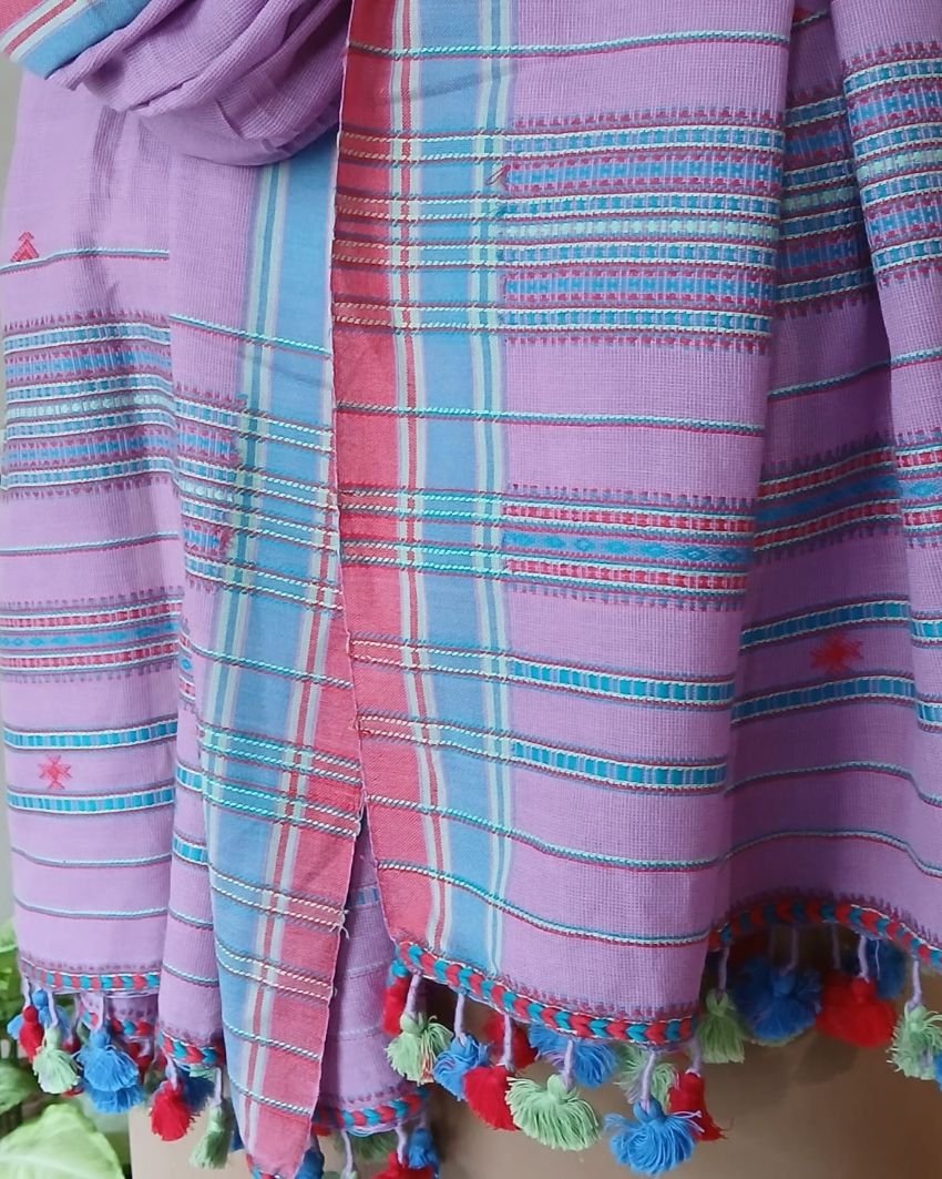 Bhujodi Cotton Stole – (BHST0007) - Image 2