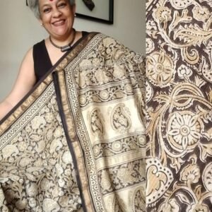 Pedana Silk-Cotton Kalamkari saree – (PSKS0002)