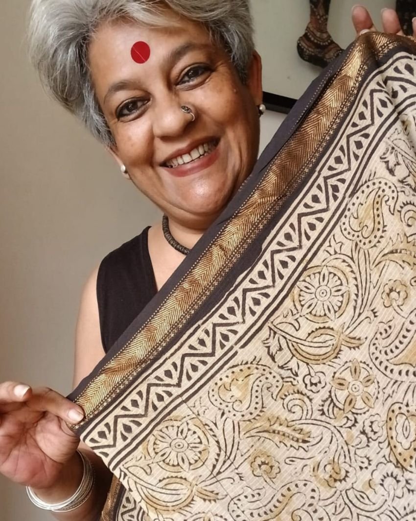Pedana Silk-Cotton Kalamkari saree – (PSKS0002) - Image 2