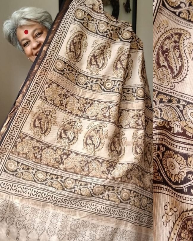 Pedana Silk-Cotton Kalamkari saree – (PSKS0001) - Image 3