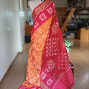 Nuapatna Single Ikat Handloom Saree - (NSIS0046)
