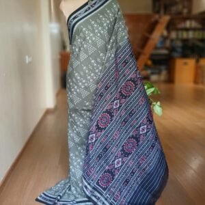 Nuapatna Cotton Single Ikat Handloom Saree - (NSIS0035)