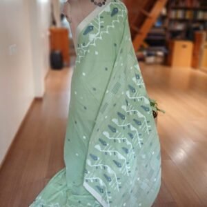 Soft Cotton Jamdani Handweave from Phulia – (JCHS0043)