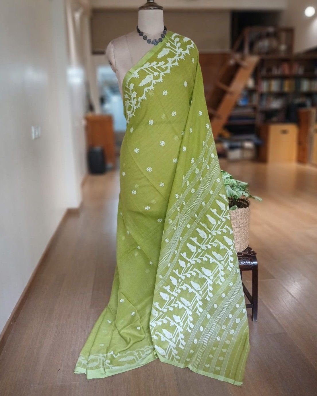 Soft Cotton Jamdani Handweave from Phulia – (JCHS0036)