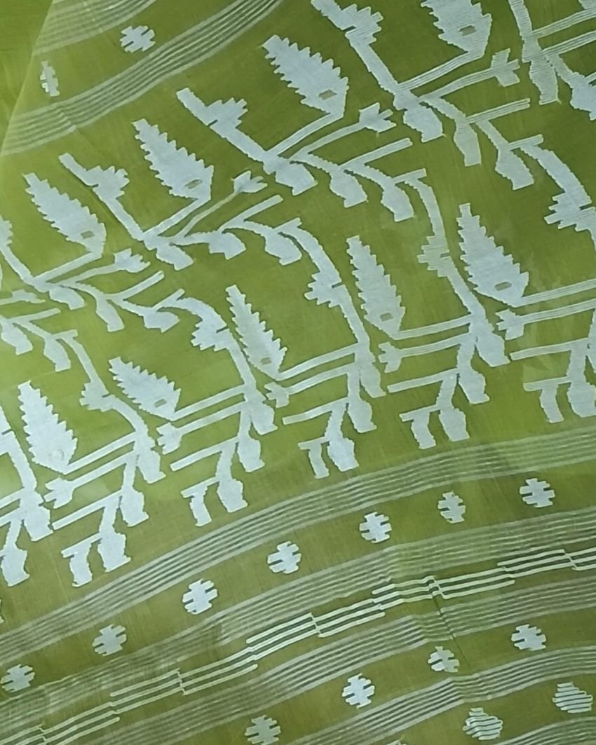 Soft Cotton Jamdani Handweave from Phulia – (JCHS0036) - Image 4