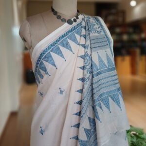 Cotton Kantha Saree from Santiniketan – (KNCS0001)