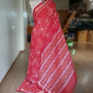 Nuapatna Cotton Single Ikat Handloom Saree - (NSIS0037)