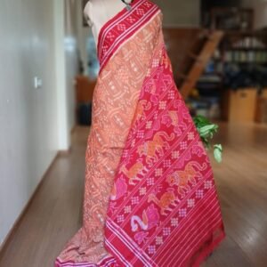Nuapatna Cotton Single Ikat Handloom Saree - (NSIS0036)