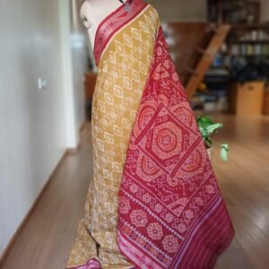 Nuapatna Cotton Single Ikat Handloom Saree - (NSIS0038)