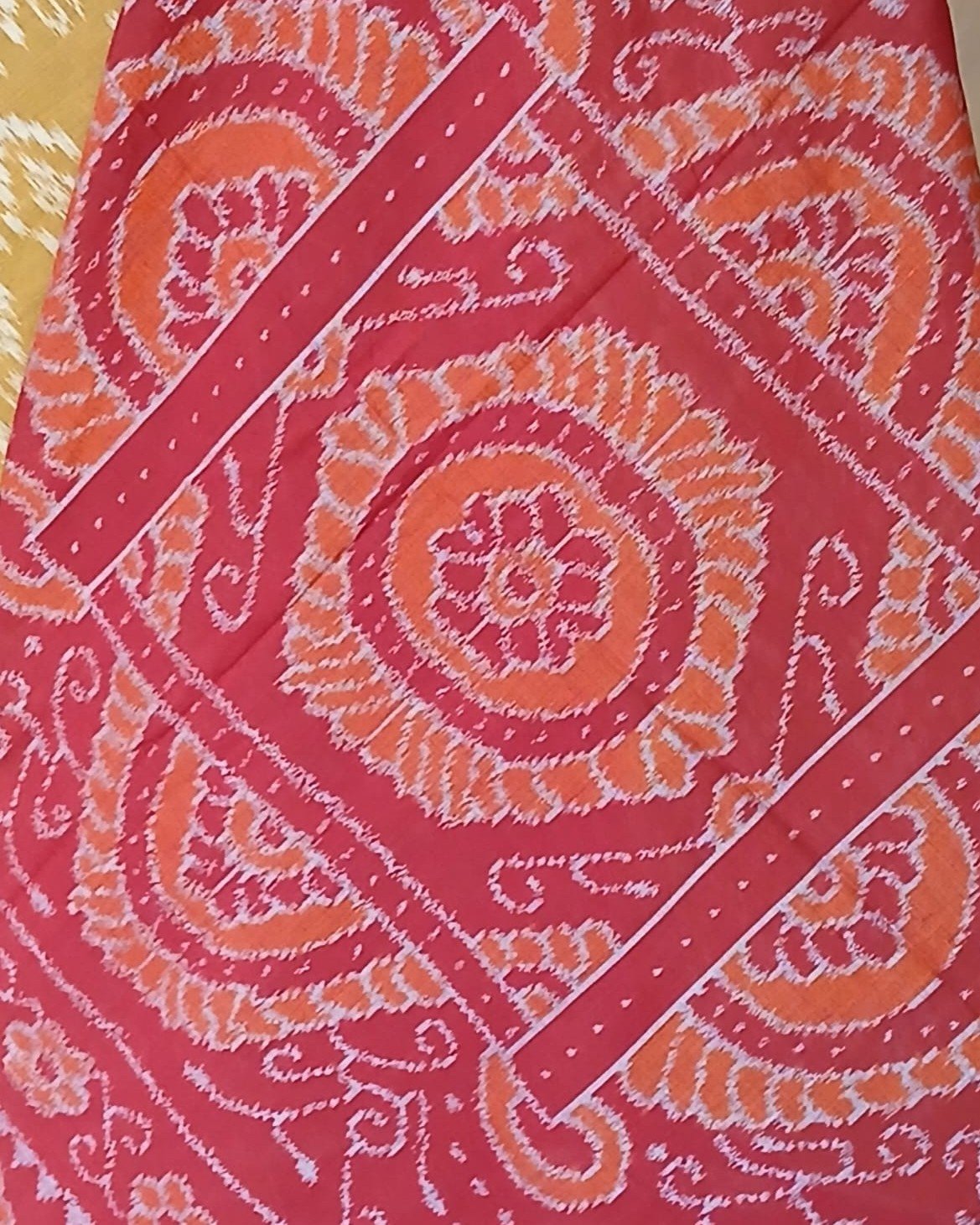 Nuapatna Cotton Single Ikat Handloom Saree - (NSIS0038) - Image 8