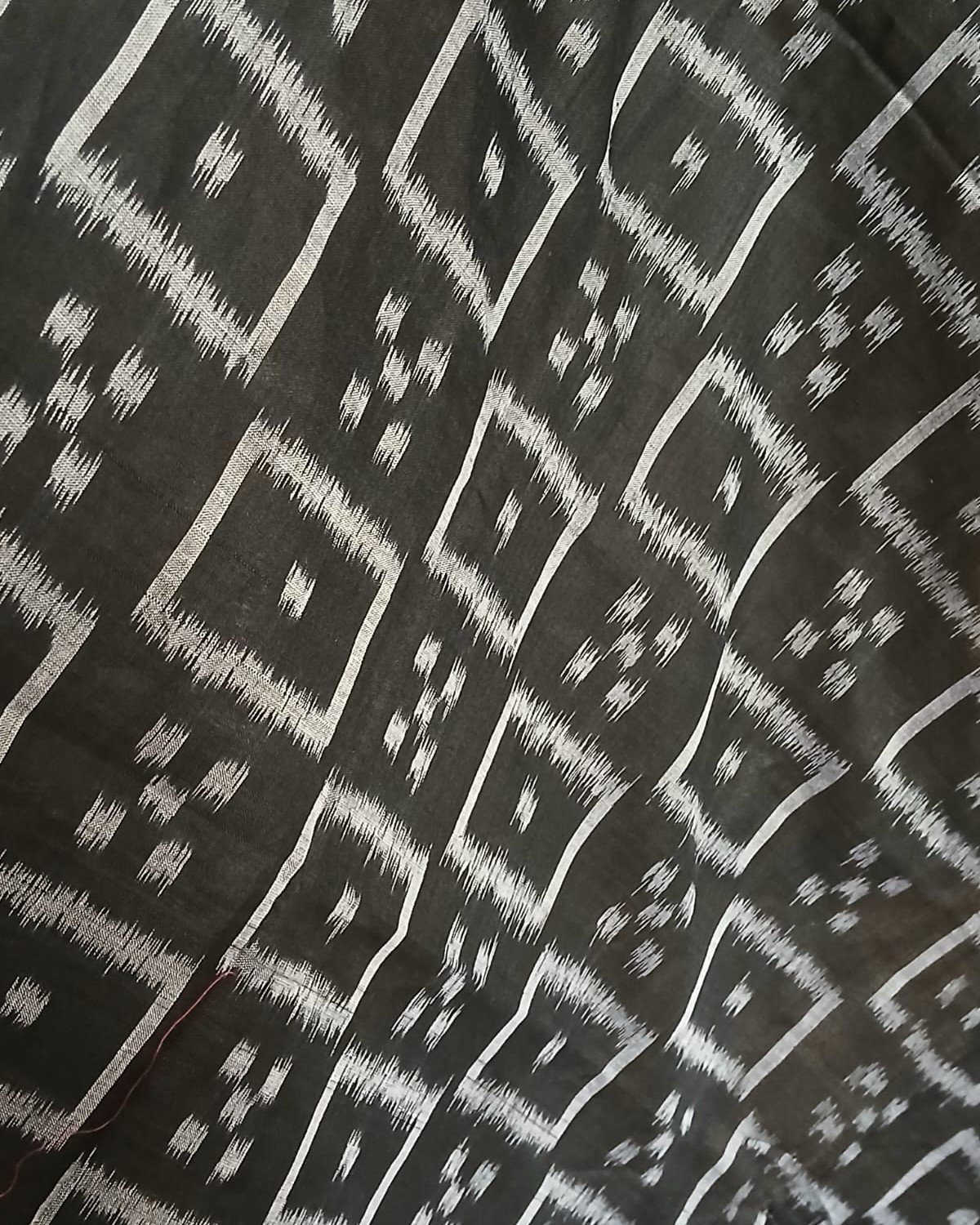 Nuapatna Cotton Single Ikat Handloom Saree - (NSIS0040) - Image 7