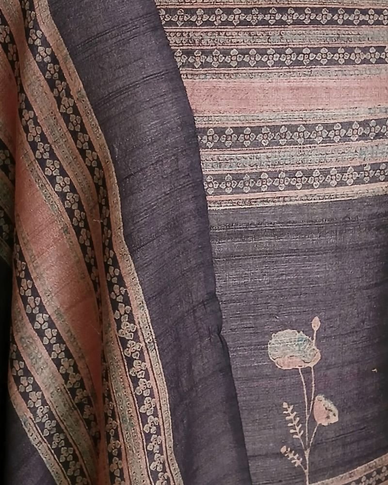 Two-Piece Salwar Set in Pure Desi Tussar Silk – (TPSS0008) - Image 6
