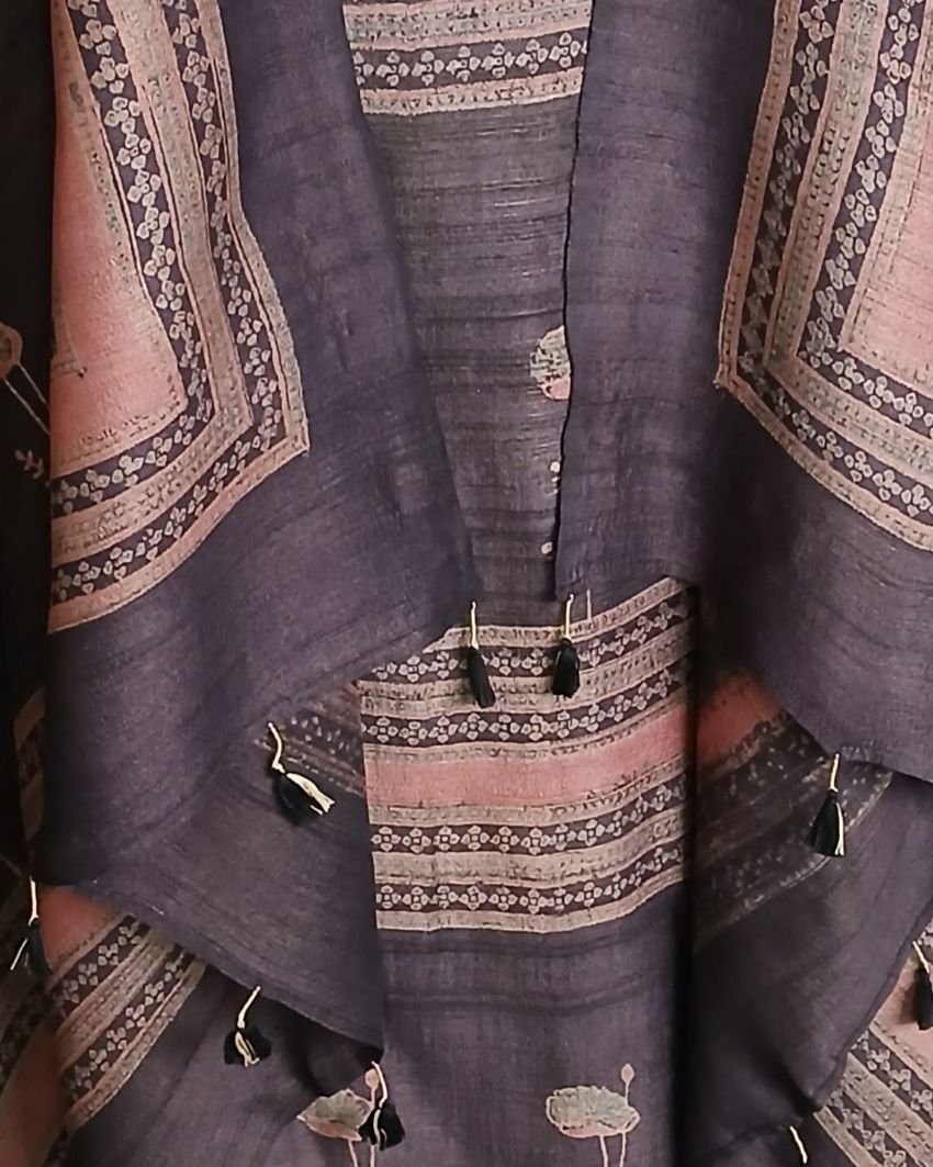 Two-Piece Salwar Set in Pure Desi Tussar Silk – (TPSS0008) - Image 8