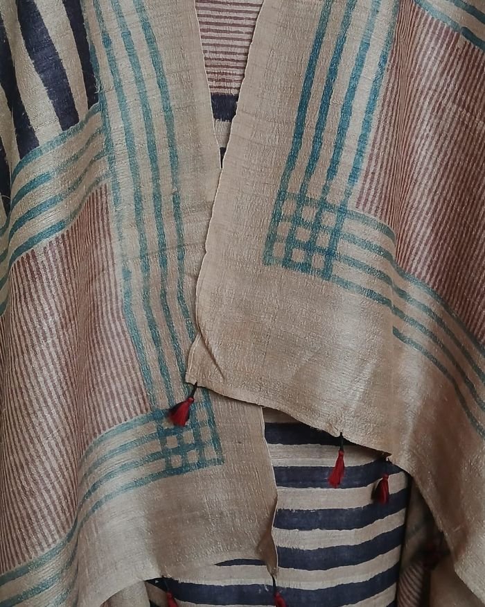 Two-Piece Salwar Set in Pure Desi Tussar Silk – (TPSS0009) - Image 9