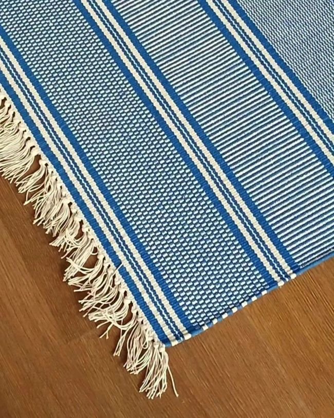Handwoven Dhurrie from Warangal (2 x 6 ft) - (HDFW0010)