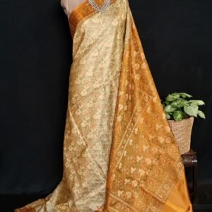 Banarasi Tanchoi Tehri Jamavar Silk Saree – (BTTJ0016)