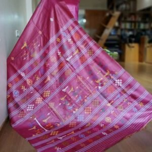 Pure Tussar Silk Saree with Ganjam Bomkai - (GBSE1002)