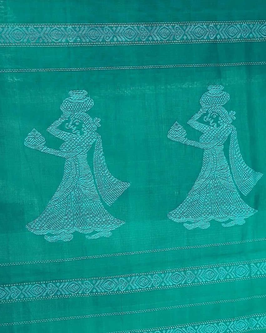 Checked Gollabhama handweave saree – (WGHS0002) - Image 8