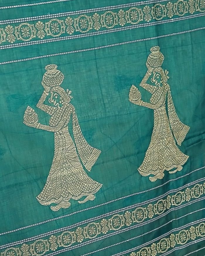 Checked Gollabhama handweave saree – (WGHS0003) - Image 7