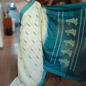 Checked Gollabhama handweave saree – (WGHS0005)