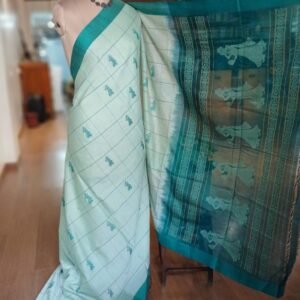 Checked Gollabhama handweave saree – (WGHS0006)