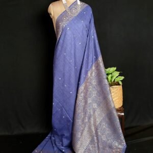 Ahimsa Eri Silk saree from Sualkuchi in Assam – (AESS0022)