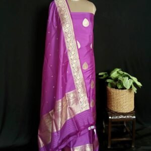 Banarasi 3-piece Pure Silk Salwar Set - (MPSS0007)