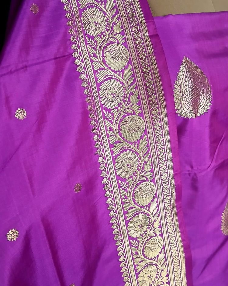 Banarasi 3-piece Pure Silk Salwar Set - (MPSS0007) - Image 3