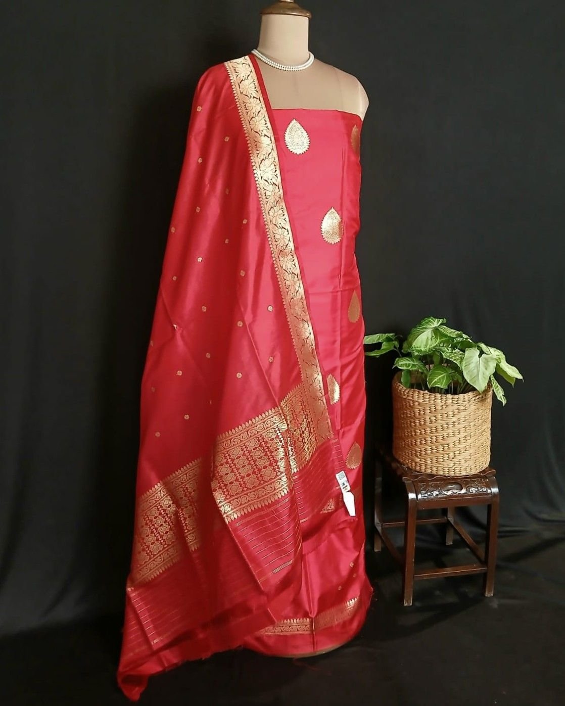Banarasi 3-piece Pure Silk Salwar Set - (MPSS0008)