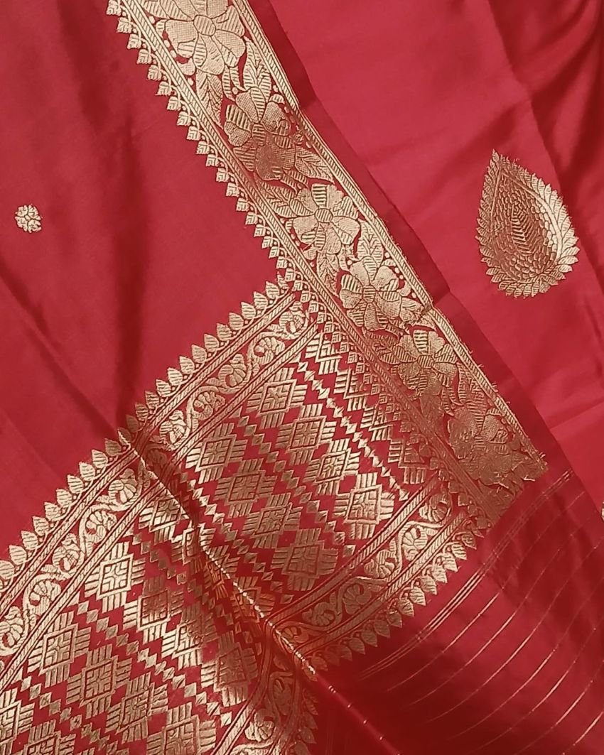 Banarasi 3-piece Pure Silk Salwar Set - (MPSS0008) - Image 5