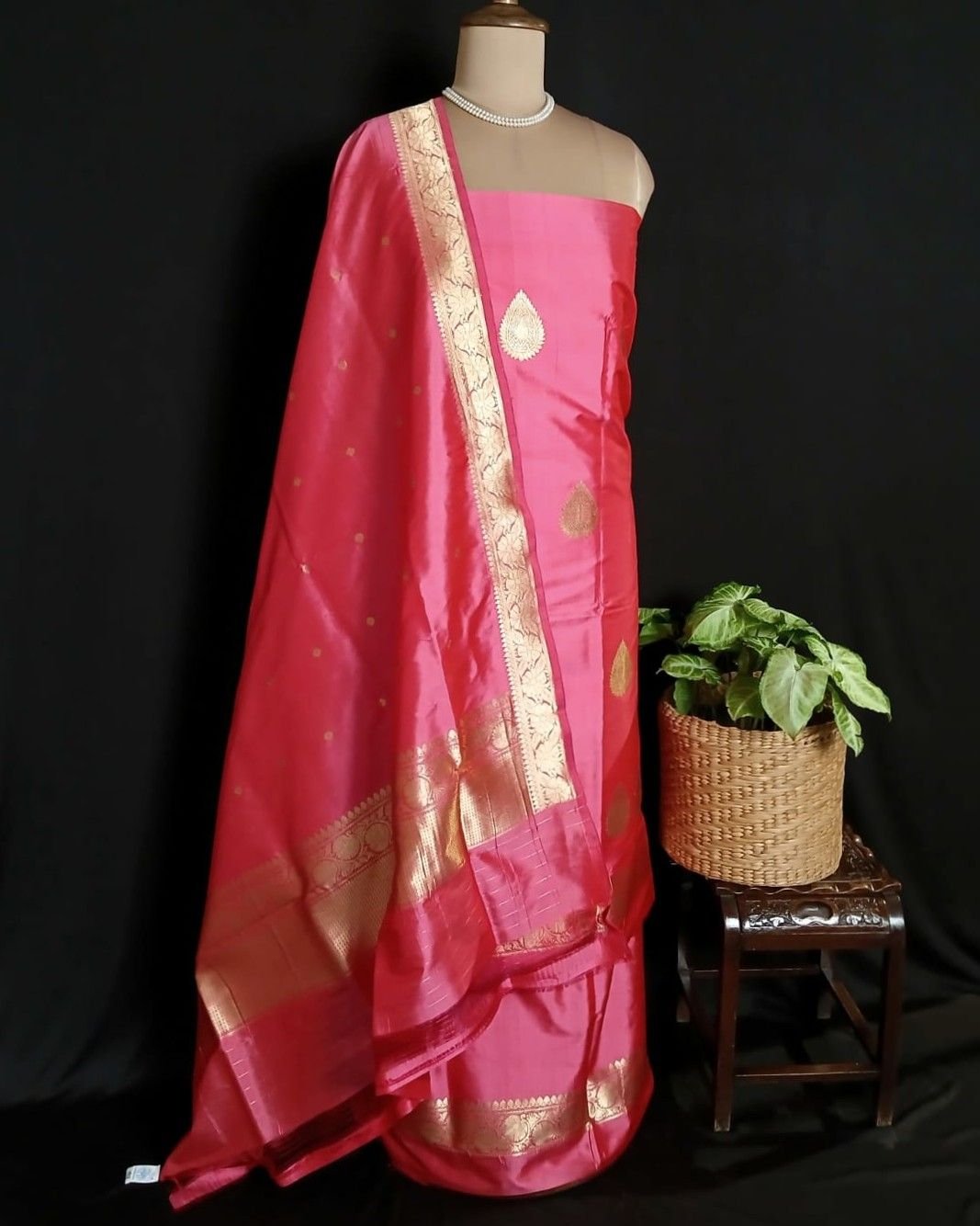 Banarasi 3-piece Pure Silk Salwar Set - (MPSS0006)