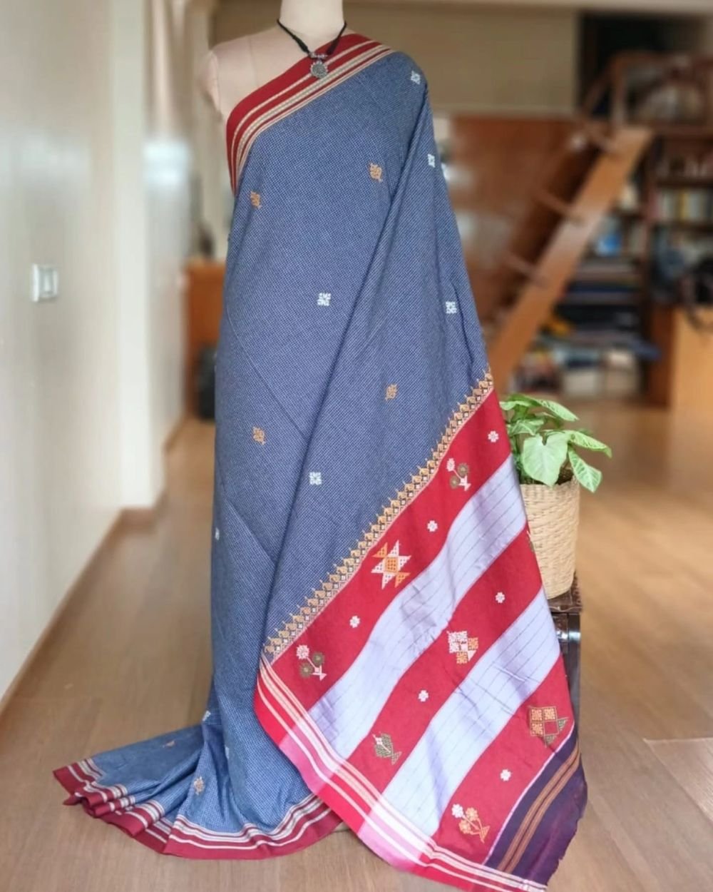 Kasuti Embroidered Saree – (KEDS0006) - Image 3