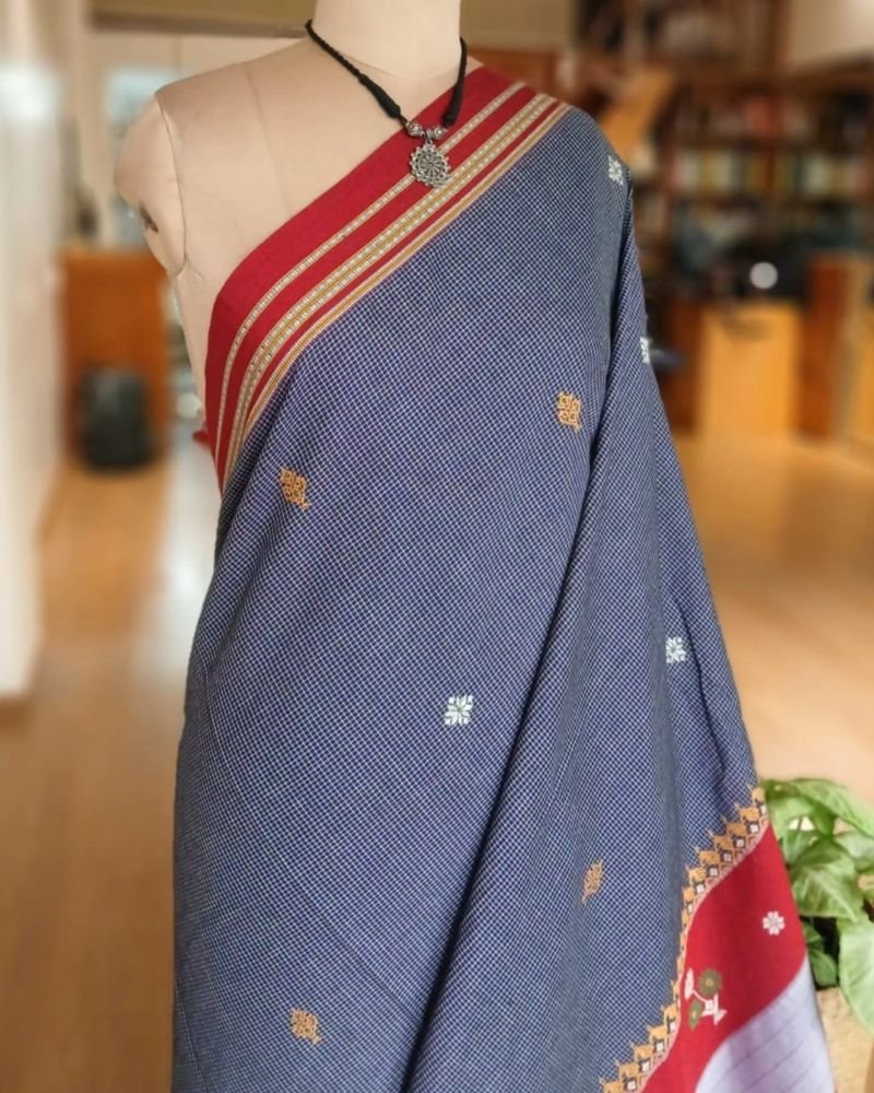 Kasuti Embroidered Saree – (KEDS0006) - Image 4