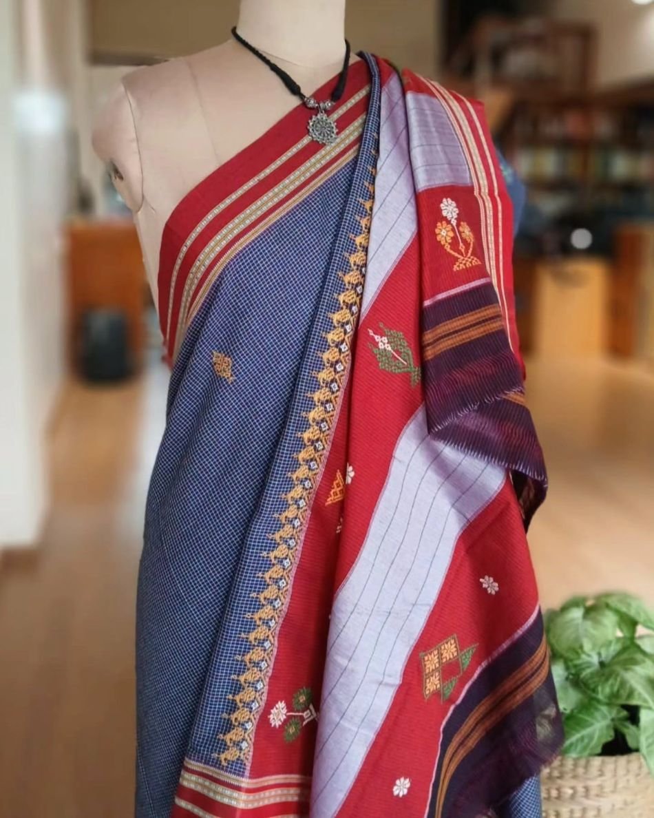 Kasuti Embroidered Saree – (KEDS0006) - Image 6