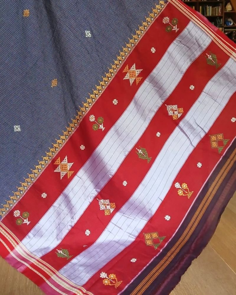 Kasuti Embroidered Saree – (KEDS0006) - Image 9