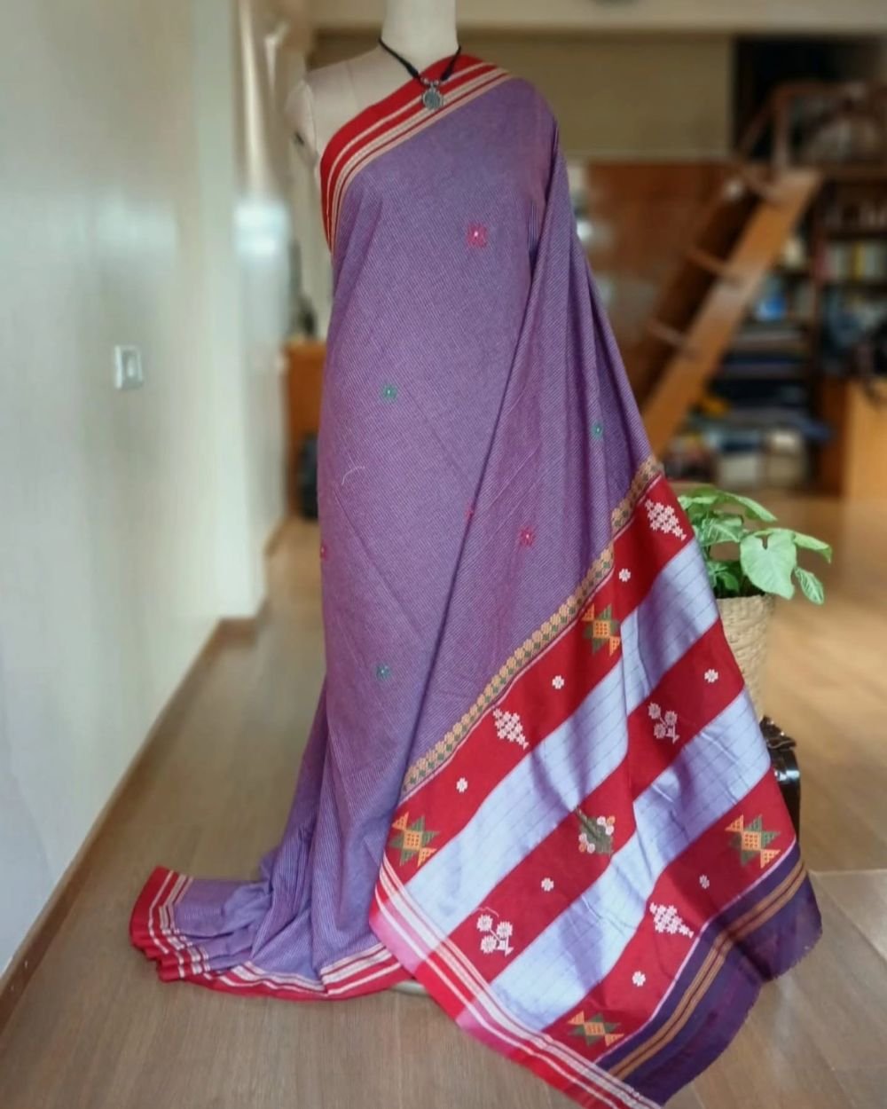 Kasuti Embroidered Saree – (KEDS0004) - Image 3