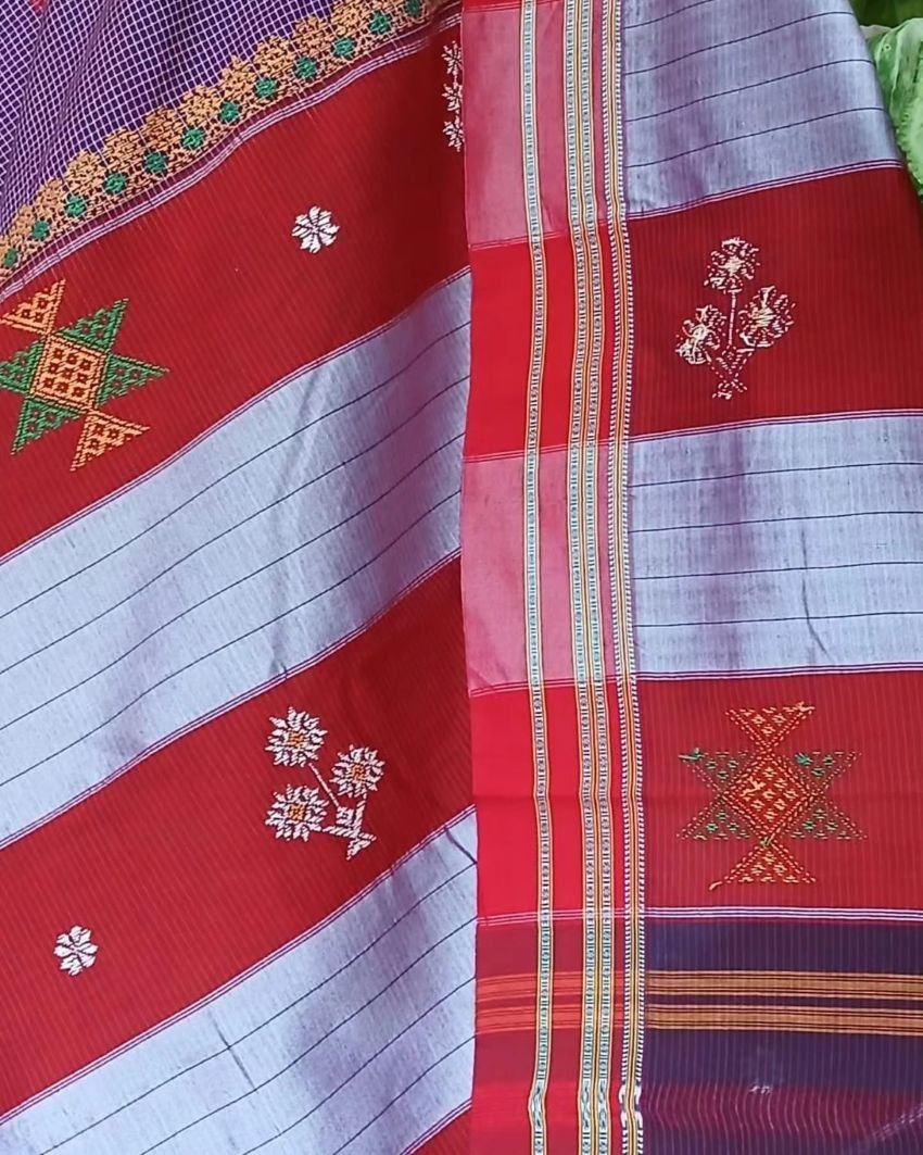 Kasuti Embroidered Saree – (KEDS0004) - Image 4