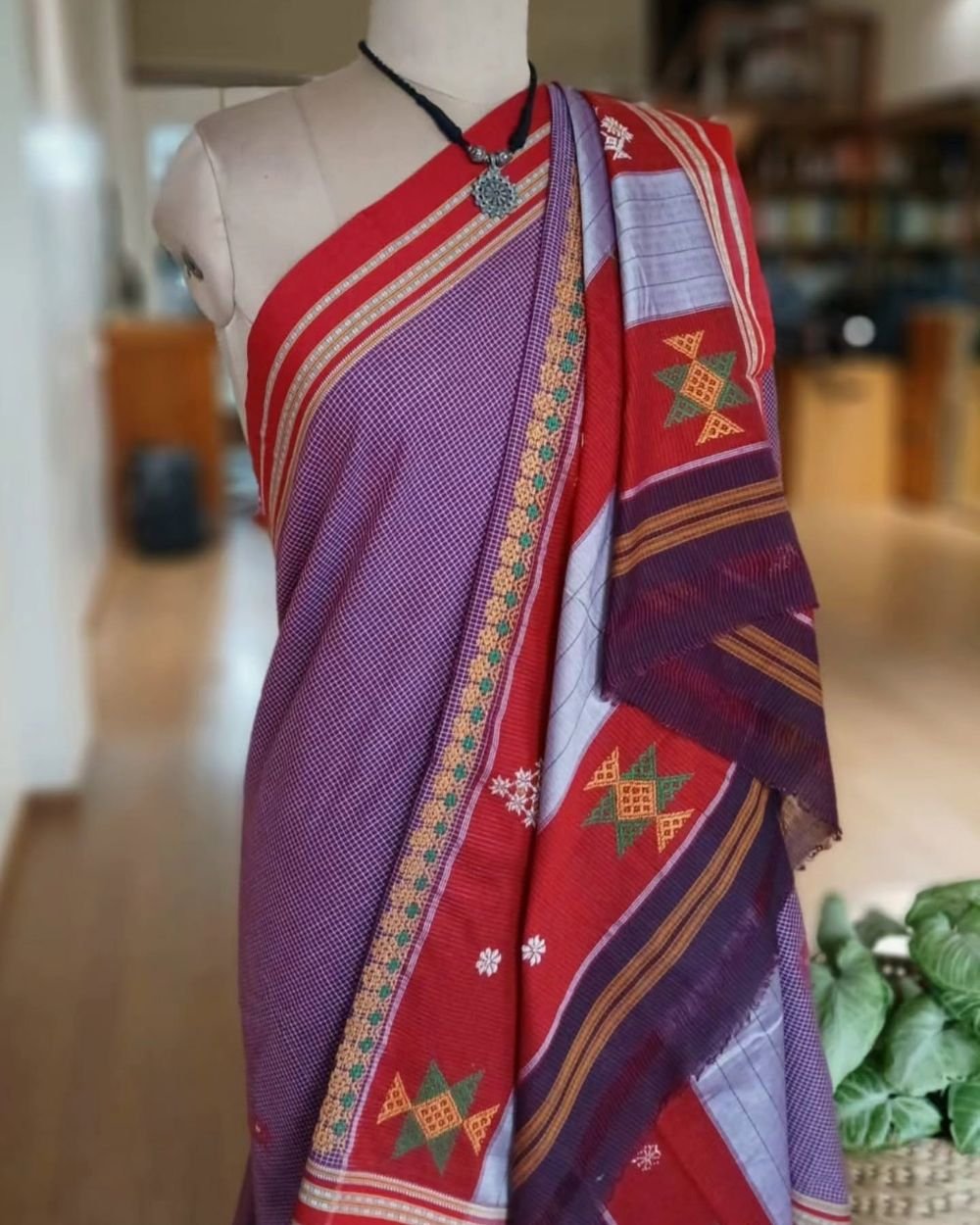 Kasuti Embroidered Saree – (KEDS0004) - Image 5
