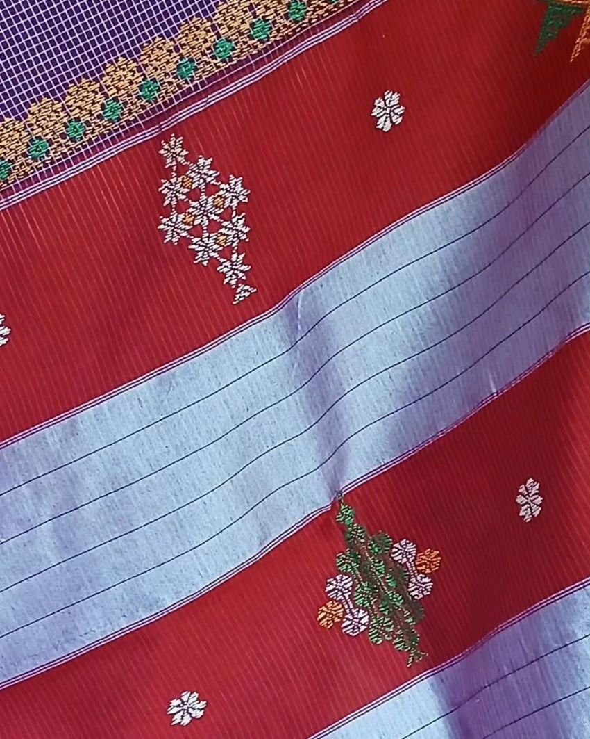 Kasuti Embroidered Saree – (KEDS0004) - Image 7