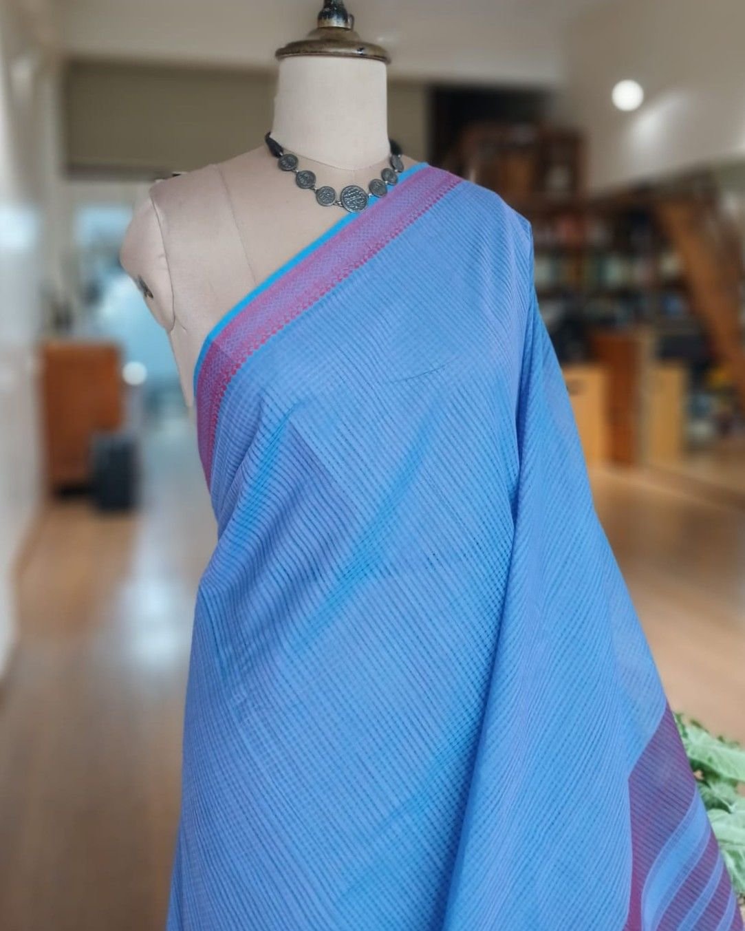 Mangalagiri Handweave Cotton Saree - (MHCS0021) - Image 3