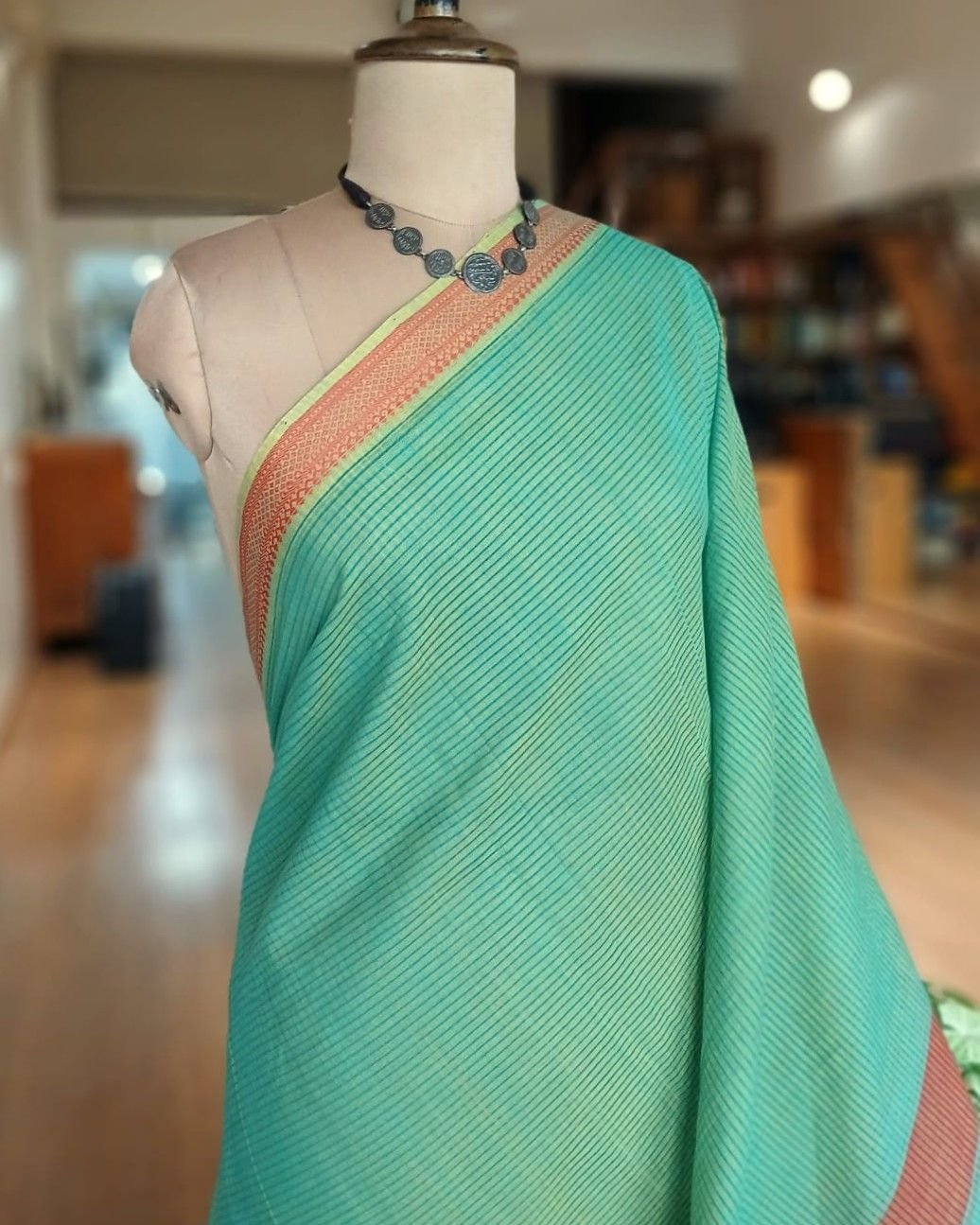 Mangalagiri Handweave Cotton Saree - (MHCS0020) - Image 3