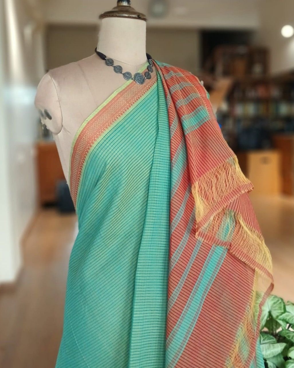 Mangalagiri Handweave Cotton Saree - (MHCS0020) - Image 6