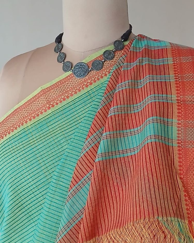 Mangalagiri Handweave Cotton Saree - (MHCS0020) - Image 7