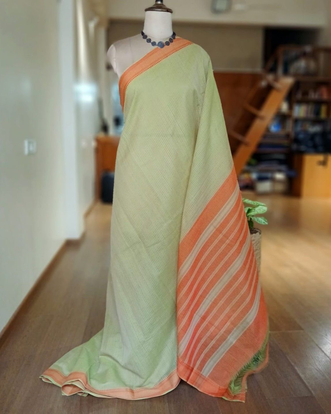 Mangalagiri Handweave Cotton Saree - (MHCS0010) - Image 2
