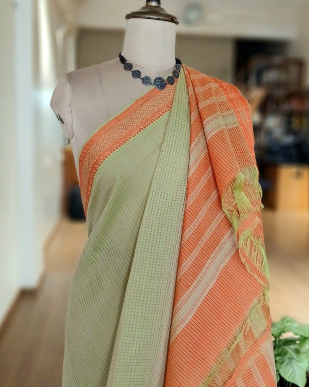 Mangalagiri Handweave Cotton Saree - (MHCS0010) - Image 6